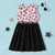 New Arrival Summer 3-piece Kids Leopard Love Dresses Set Kids Girls Sleeveless Dress Children's Clothing