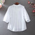 Tunic White Shirt Women Chiffon Flower Embroidery Blouse V neck  Office Ladies Tops Casual High quality Summer Puff sleeve