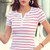 Women T-Shirt Cotton Short Long Sleeve Lady T Shirt Striped Summer Spring Autumn Female White