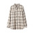 Vintage Plaid Shirts Women oversized shirts Female Blouse Tops plus size clothing Long Sleeve Button