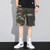 Camouflage Cargo Shorts Men Summer Knee-length Loose Casual Shorts Male Straight Short Pants