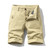 Summer Solid Color Cargo Shorts Men's Khaki Tactical Shorts Men's Jogger Overalls Shorts Cotton Casual Loose Men's Short