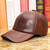 Genuine Leather Baseball Cap Male Winter Sheep Skin Hat Adjustable Adult Elderly New Fashion Leather Hat Father Gift