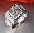 Solid Platinum Men Ring Genuine 1CT Round Diamond Men's Engagement Ring Birthday Anniversary Party Jewelry Gift Box