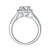 925 Sterling Silver Halo Engagement Ring 1.5ct 2 ct 3ct D Color Diamond Ring For Women Fine Jewelry