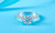 With Certificate Original 925 Silver Ring Luxury 2 Carat Lab Diamond Wedding Ring Solid Silver 925 Jewelry Gift For Women