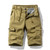 Summer New Cotton Cargo Shorts Mens Solid Color Multi-pocket Casual Short Pants Loose Tactical Military Shorts Men