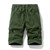 Summer New Cotton Cargo Shorts Mens Solid Color Multi-pocket Casual Short Pants Loose Tactical Military Shorts Men