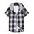 Men Color Plaid Shirt Summer Streetwear Thin Short Sleeved Mens Vintage Hooded Tops Shirts