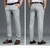 Classic Men's Light Green Thin Casual Pants Spring Summer New Business Mulberry Silk Fabric Stretch Brand Trousers Male