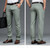 Classic Men's Light Green Thin Casual Pants Spring Summer New Business Mulberry Silk Fabric Stretch Brand Trousers Male