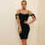 Dress New Arrival Summer Black Bandage Dress Bodycon Women Tie Shoulder Sexy Party Dress Evening Club Outfits