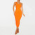 Long Bandage Dress New Arrival Orange Bandage Dress Bodycon Women Summer Sexy Party Dress Wedding Evening Club Outfits