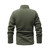 Men's Jacket Slim Double-Faced Fleece Tactical Sweater Casual Turn-Down Collar Zipper Solid Color Jacket Male Warm Winter Coat