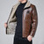 Men Winter New Leather Jackets Autumn and Winter Fur Coat with Fleece Warm Fur Pu Jacket Biker Warm Leather