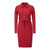 Autumn Dresses For Women Casual Bodycon Long Sleeve Bandage Midi Dress Polo Knitted Button Lace Up Office Lady Pencil