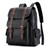 Version Of Large Capacity Backpack Soft Leather Waterprof Wearable Men's Laptop Backpack Bag Fashion Mens Bag School