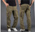 Male Pants baggy Side Zipper Pockets Cargo Harem Joggers Pants Men Tactical Casual Streetwear Sweatpant Trousers