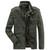 Autumn winter Jacket Men 100% Cotton Business casual Cargo military Multi-pocket Mens Jackets and Coats Male