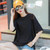 Women Black And White Stripes O Neck Casual Tops Long Sleeve Loose Pullover T-shirt 2021 Srping New Fashion Korea Shirt