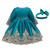 New Christmas Embroidery Girls Dresses Flower Wedding Grown Tutu Princess Dress Baby Children Party Evening Newborn Vestidos