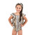 Black Tiger - One Piece - Kids Swimwear