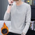 Autumn Winter Men's Thermal Long Sleeve Roll Turtleneck T-Shirt Solid Color Tops Male Slim Basic Stretch Tee Top