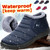 Men Boots Lightweight Winter Shoes for Men Snow Boots Waterproof Winter Footwear Slip on Unisex Ankle Winter Boots