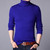 Men Brand High Neck Knitted Pullover Bottoming Shirt New Arrivals Male Fashion Casual Slim Solid Color Stretch Wool Sweater