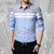 2021 Fashion Mens Shirts Brand Clothing Slim Fit Patchwork Stripe Clothes Male Long Sleeve Shirt for Men Camiseta Male