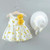 New Fashion Baby Girl Dresses Princess clothing Cute 2pcs set Party Cotton Flower  Children  Bow Hat Sleeveless Sweet 1-3Y