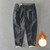 Winter New Men Solid Color Cotton Fleece Warm Cargo Pants Male Japan Style Oversized Casual Trousers