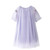 Summer Girls Fashion Dress Casual Solid Color  Elegant Birthday Knitted Clothing for  5-12 Years Old