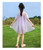 Summer Girls Fashion Dress Casual Solid Color  Elegant Birthday Knitted Clothing for  5-12 Years Old