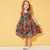 Summer Girl Dress Sleeveless Little Kids Dress Cotton Leopard  Rose Floral Children Princess Dress