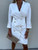 Women Elegant Solid Button Blazer Dress Spring Office Fashion Turn-Down Collar Slim Mini Dresses Casual Long Sleeve Lady Dress