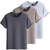 Mens Short Sleeve T-Shirt Cotton High Quality Fashion Solid Color Casual Man T Shirts Summer Tee Clothing 3 Pcs/Lo