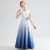 Color Long Satin Formal Dress For Girls Blue Sleeveless Elegant Pleated Junior Bridesmaid Dresses With Flower