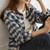 New Arrival Spring Women Long Sleeve Shirt Preppy Style Turn-down Collar Loose Plaid Blouse Casual Ladies Tops