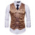 Mens Gentleman Formal Slim Fit Double Breasted Dress Suit Vests Paisley Print Men Vest Waistcoat