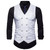 Mens Gentleman Formal Slim Fit Double Breasted Dress Suit Vests Paisley Print Men Vest Waistcoat