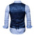 Mens Gentleman Formal Slim Fit Double Breasted Dress Suit Vests Paisley Print Men Vest Waistcoat