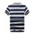 100% Cotton Men Polo Shirt Short Sleeve Breathable Soft Colorfast Male Anti-pilling Red Quality Stripe Man Polo-shirt