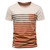 Striped Patchwork T Shirts for Men Summer Short Sleeve 100% Cotton Mens T-shirts Tops Tees Fashion Casual Men Clothing