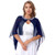 Bridal Wrap Womens Beading Solid Chiffon Bolero Shawl Asymmetrical Hem Cape Shrug Tops for Wedding Dress Accessory Cover Ups