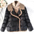 Casual Women Thicken Warm Down Cotton Coat Plus Size Winter Short Puffer Jacket Lambswool Collar Female Padded Parkas