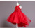 Flower girl wedding party ball tailed Print Dress Girl Birthday communion party high collar dress girl Graduation Dinner Dress