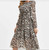 Leopard O Neck Chiffon Dress For Women Summer Long Sleeve Party Dresses Clothes Casual Beach Midi Dress