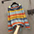 New Arrival Spring/autumn Women Loose Casual Long Sleeve Hooded T Shirt All-matched Sweet Cute Striped Cotton T-shirt