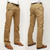 Men Pants Casual Solid Color Business Pockets Regular Cotton Long Straight Pants Slim Button Trousers